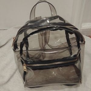 Clear translucent mini backpack